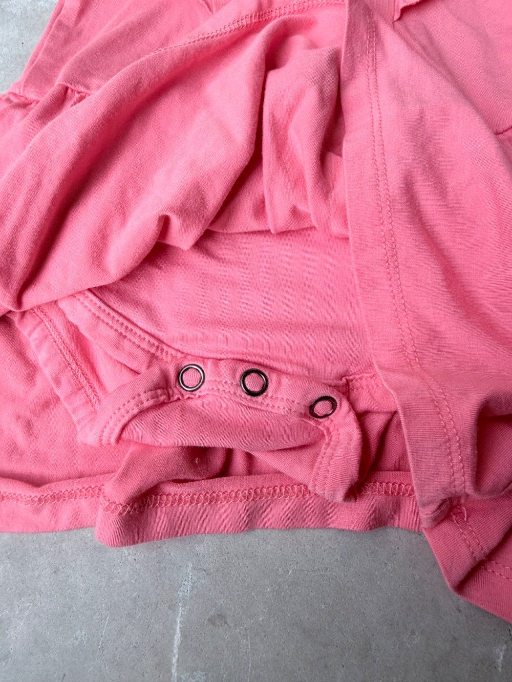Baby Pink Ruffle Twirl Bodysuit Dress - Picture 3 of 5